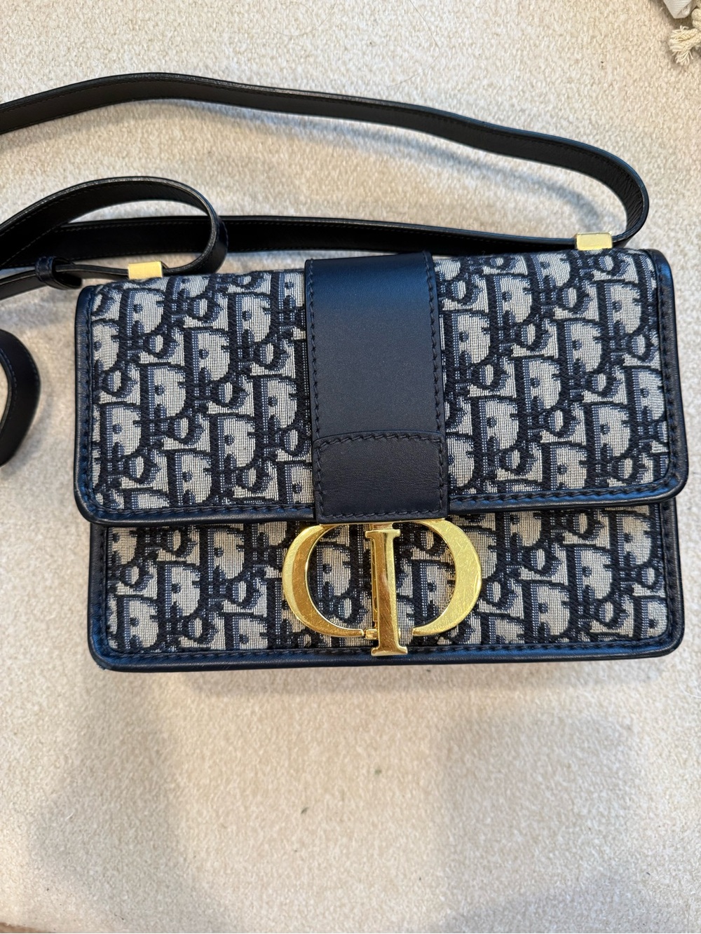 Dior 30 Montaigne Canvas Shoulder Bag